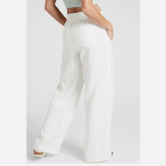 • [Athleta] Cabo Linen Pant • - Picture 2 of 12